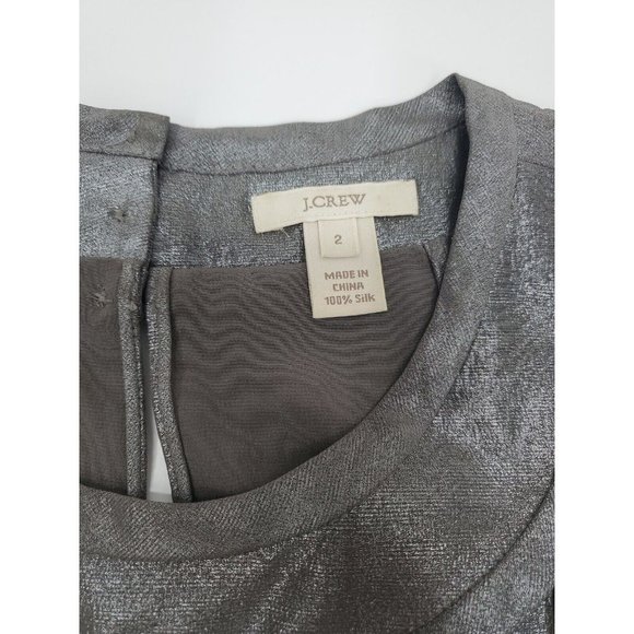 J. Crew Silk and Wool Metallic Trim and Tank Sweater Set Women's Size Small - Picture 7 of 14